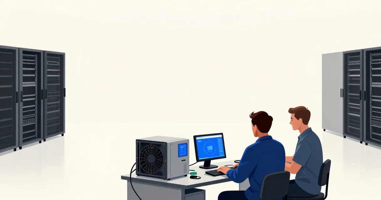 Инспекторы и сотрудники муниципальных служб работают на складе с изъятым мясом, подчёркивая масштаб операции и координацию контроля.