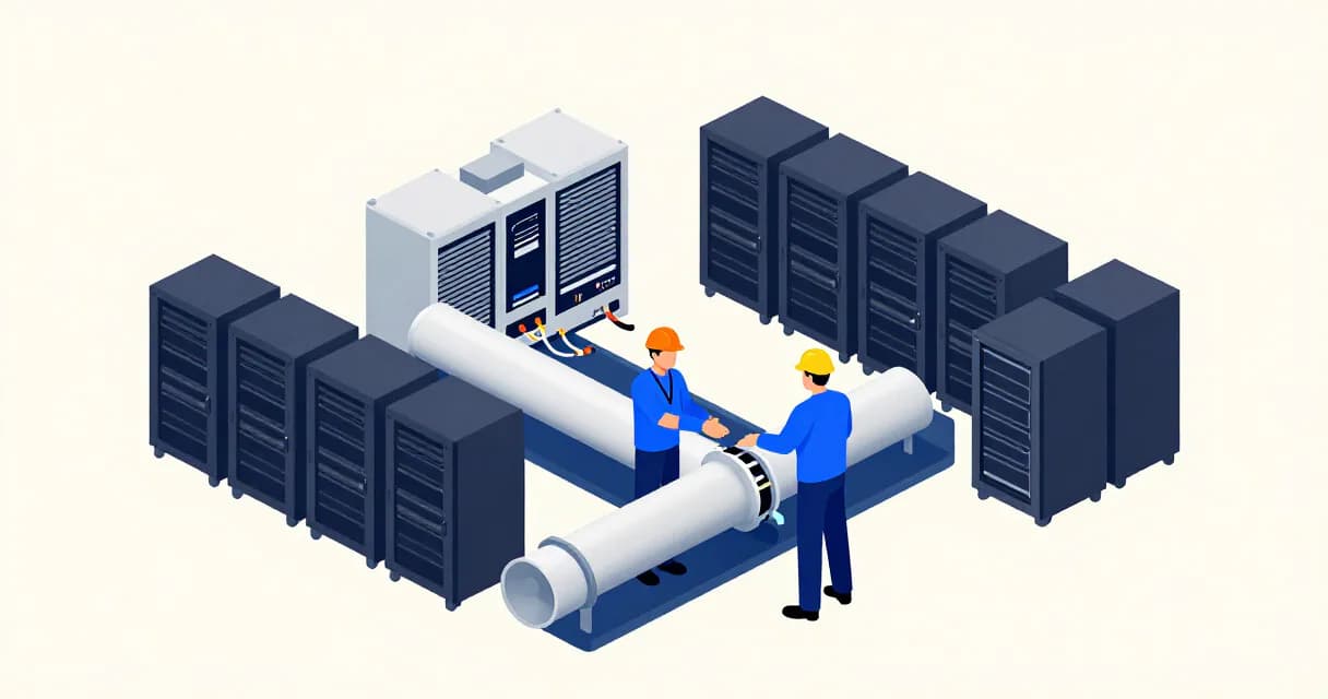 Инженеры в студии производства анимации сравнивают три вычислительных модуля, один из которых заметно компактнее и эффективнее.
