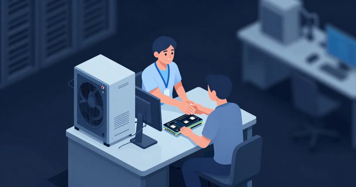 Специалисты на рабочем месте проверяют согласованность ответов ИИ в ходе совместного упражнения.
